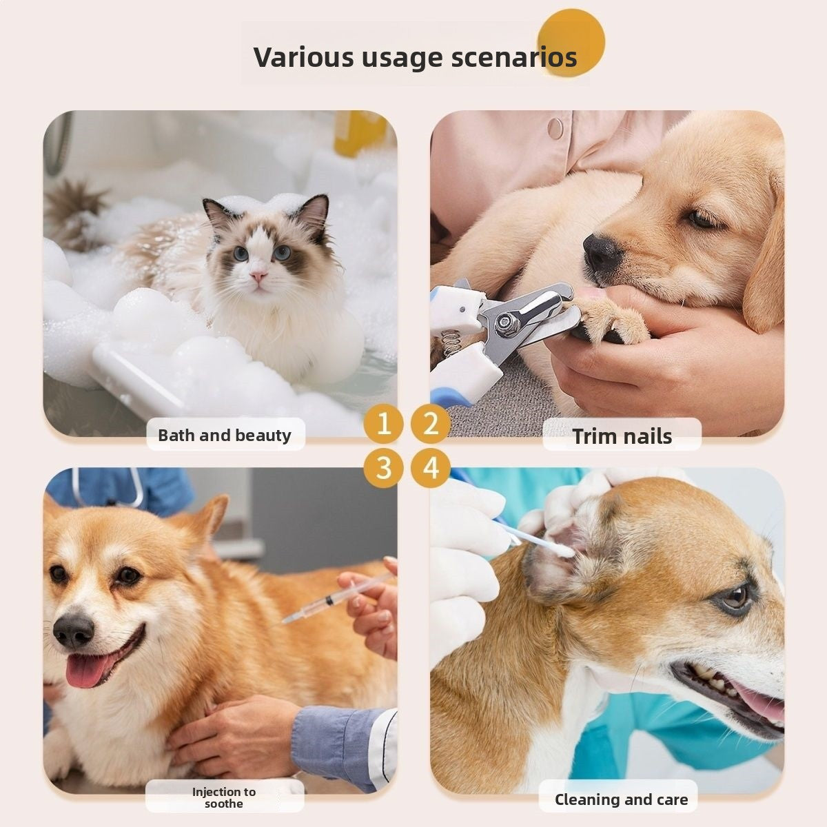 Detachable Pet Bathing and Grooming Stand